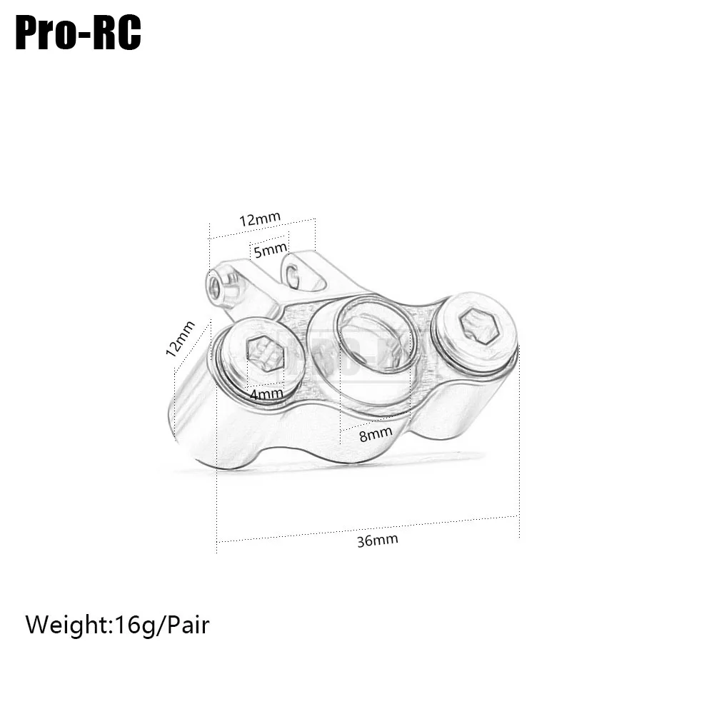 2Pcs Aluminum Alloy #7034 Axle Carriers Left & Righ Knuckle Arm for RC Car 1/16 Traxxas MINI REVO 71054 VXL 71076 SUMMIT SLASH