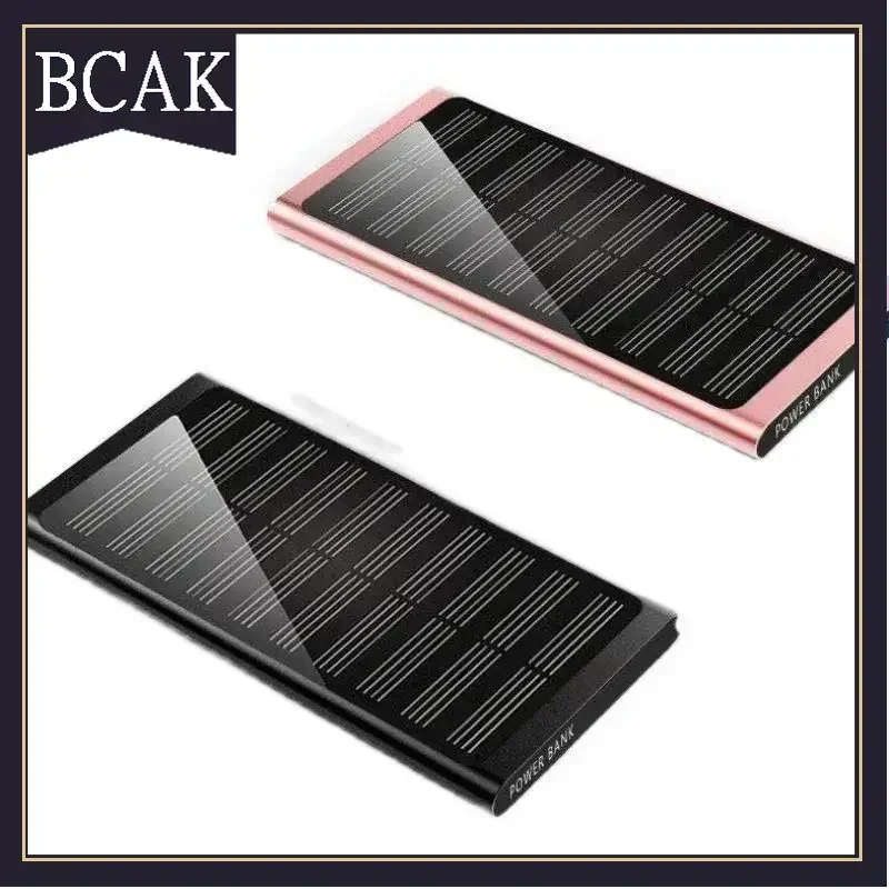 BCAK Ultra-thin solar portable fast power bank 10000mAh mobile phone universal durable mobile outdoor power supply ultra-thin