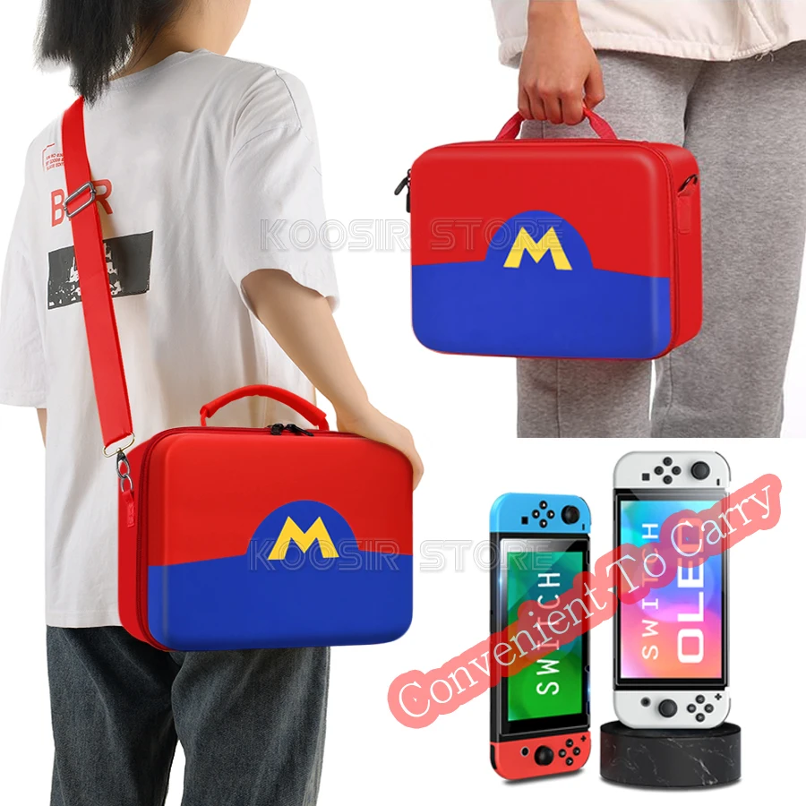 Per Nintendo Switch OLED accessori custodia per il trasporto Switcholed Hard Shell Game Card Box Nintendo Switch Animal Crossing Theme Bag