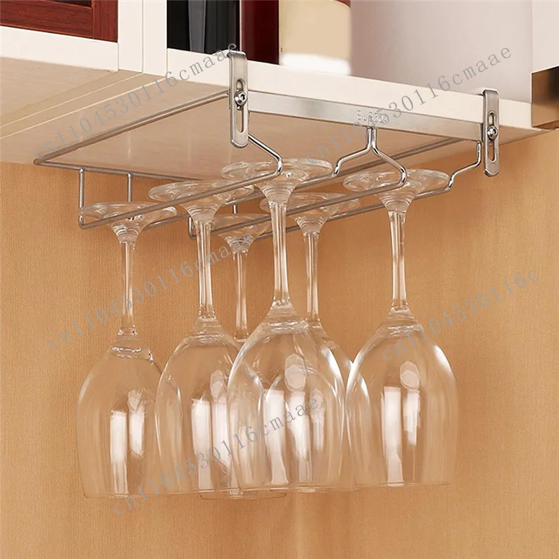 Brand New Adjustable Wine Cup Storage Box, Hanging Wine Cup Holder Without Drilling Holes, 34cm (1 Piece) - B61B