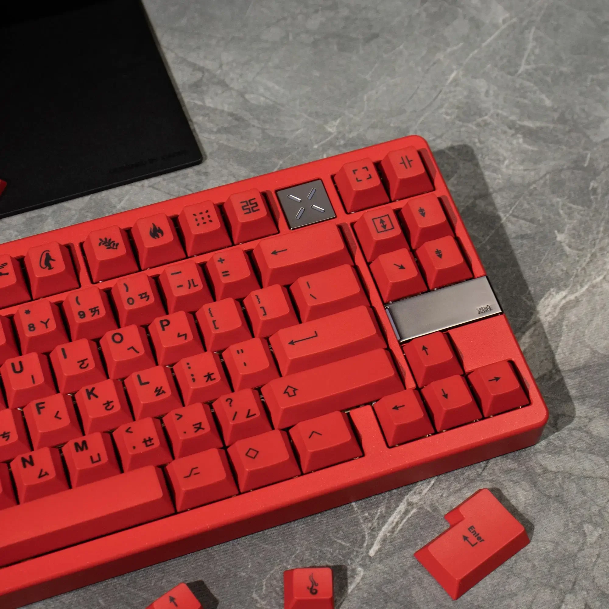 Fonetisch rood mechanisch toetsenbord keycap 148 toetsen Verdikte PBT-sublimatie Originele fabriekshoogte-aanpassing 60/87