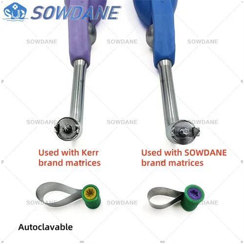 Imagen 2 del producto Bandas de matriz en forma anatómica contorneadas de doble cara Dental, banda Matric, sistema de matriz súper tapa, suministros de matriz para dentista