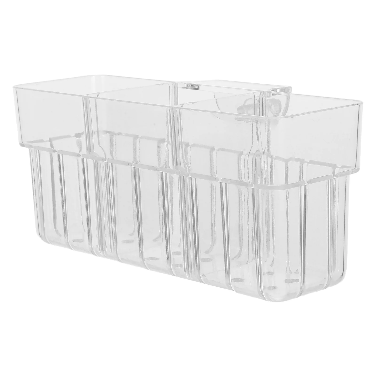 

Three Compartment Transparent Hydroponic Plant Basket Wall Mounted Fish Tank Plant Holder Aquarium Hydroponic Accessory
