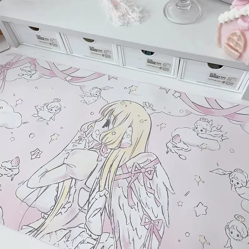 لطيف Kawaii Ins فتاة ماوس الوسادة الجلدية مقاوم للماء عدم الانزلاق طاولة طعام حصيرة لطيف الثانوية يوان مكتب لعبة لوحة المفاتيح الكمبيوتر