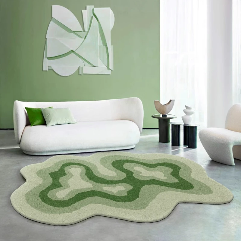 

Irregular Shapes Carpets for Living Room Modern Style Bedroom Decor Carpet Thicken Lounge Anti-slip Mat Fluffy Plush Bedside Rug