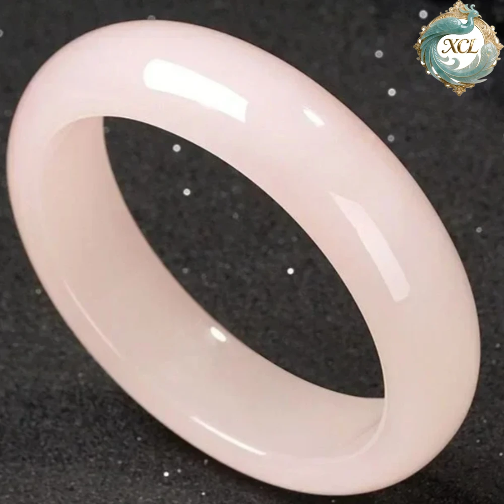 

Браслет из натурального розового нефрита Hetian - браслет из натурального жадеита, изысканные модные украшения, подарок-амулет для женщин