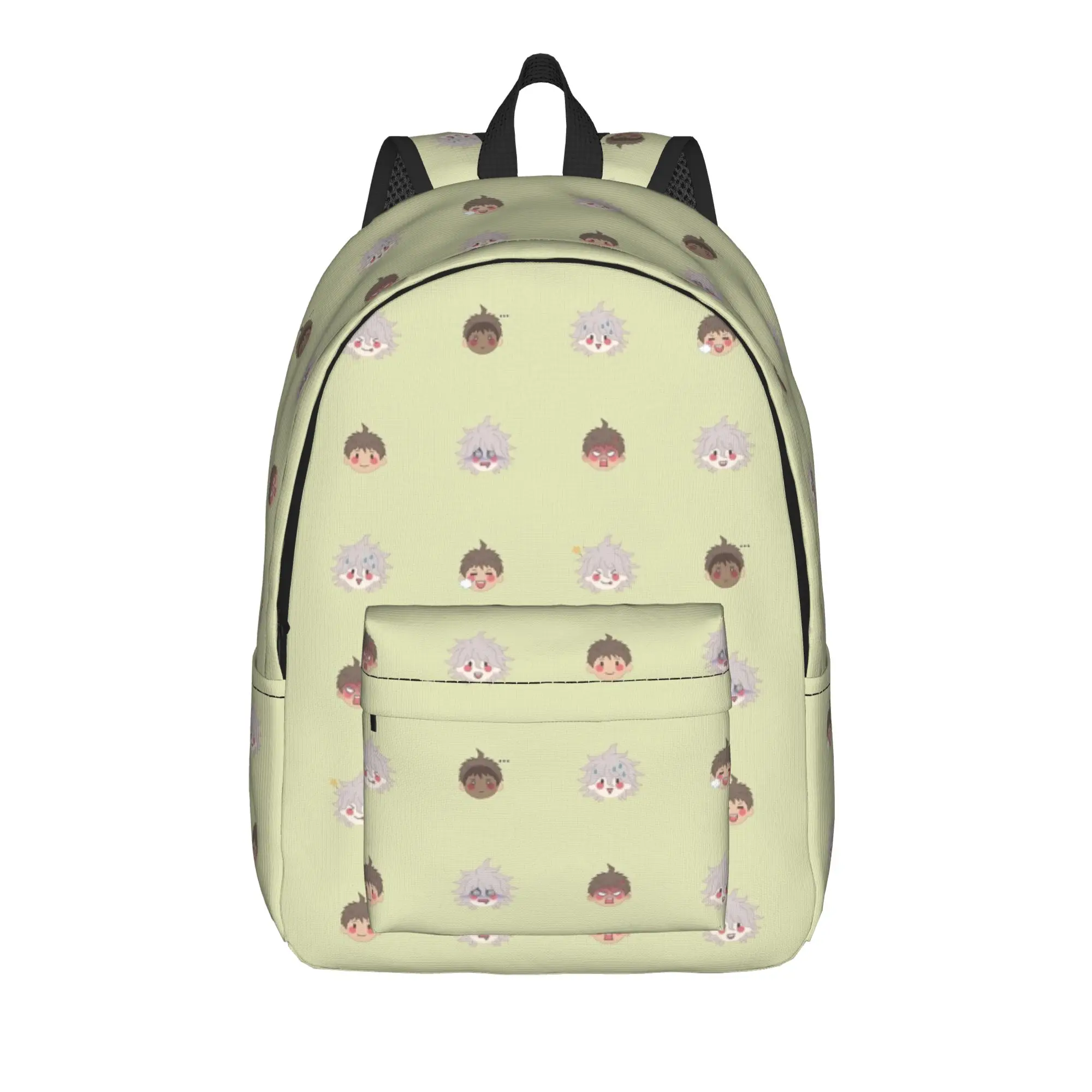 Nagito Komaeda Anime Backpack for Men Women Casual Student Daypack Danganronpa Game Laptop Computer Canvas Bags Durable