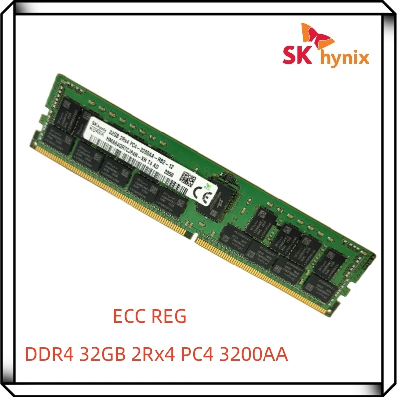 

Hynix DDR4 32GB 3200A 2RX4 PC4 3200MHz ECC REG RDIMM 32G Server memory RAM