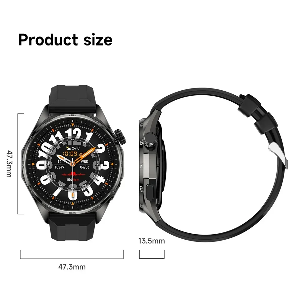 Smart Watch Uomo Nfc Gps Cardiofrequenzimetro Monitoraggio Salute_voghion.com