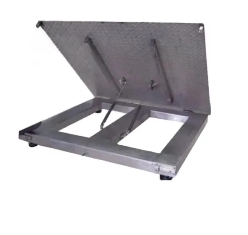 Industrial Floor Scale 1t-10t Large Capacity Roller Weighing Lift Type Mat 1200x1200mm for Heavy Duty Commercial Use