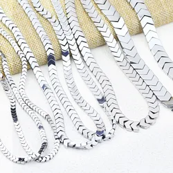4-10MM Natural Hematite Stone Silvery Arrows Shape Spacers Loose Beads For Jewelry Making DIY Bracelets Necklace Accessories