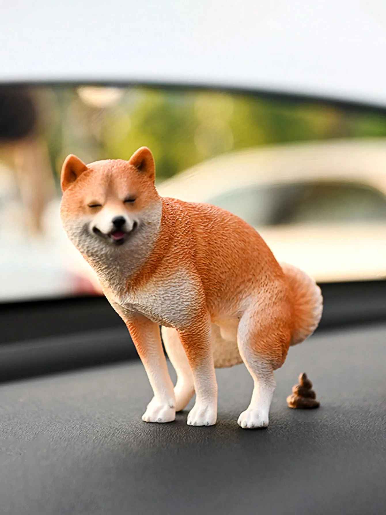 1 Set Funny Shiba Inu Dog Ornaments (With Poop & Urine Stream) – 1/6 Scale Miniature Simulated Animal Model, Fun Home Decor view 4