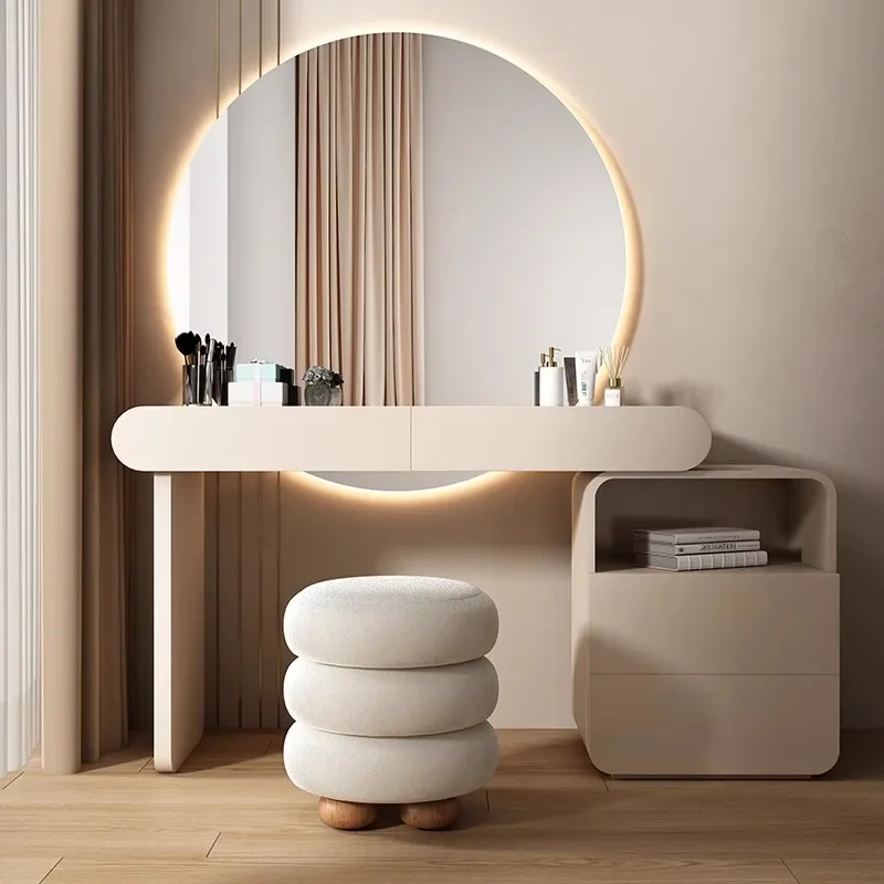 Cream wind dressing table chest integrated bedroom simple small apartment dresser
