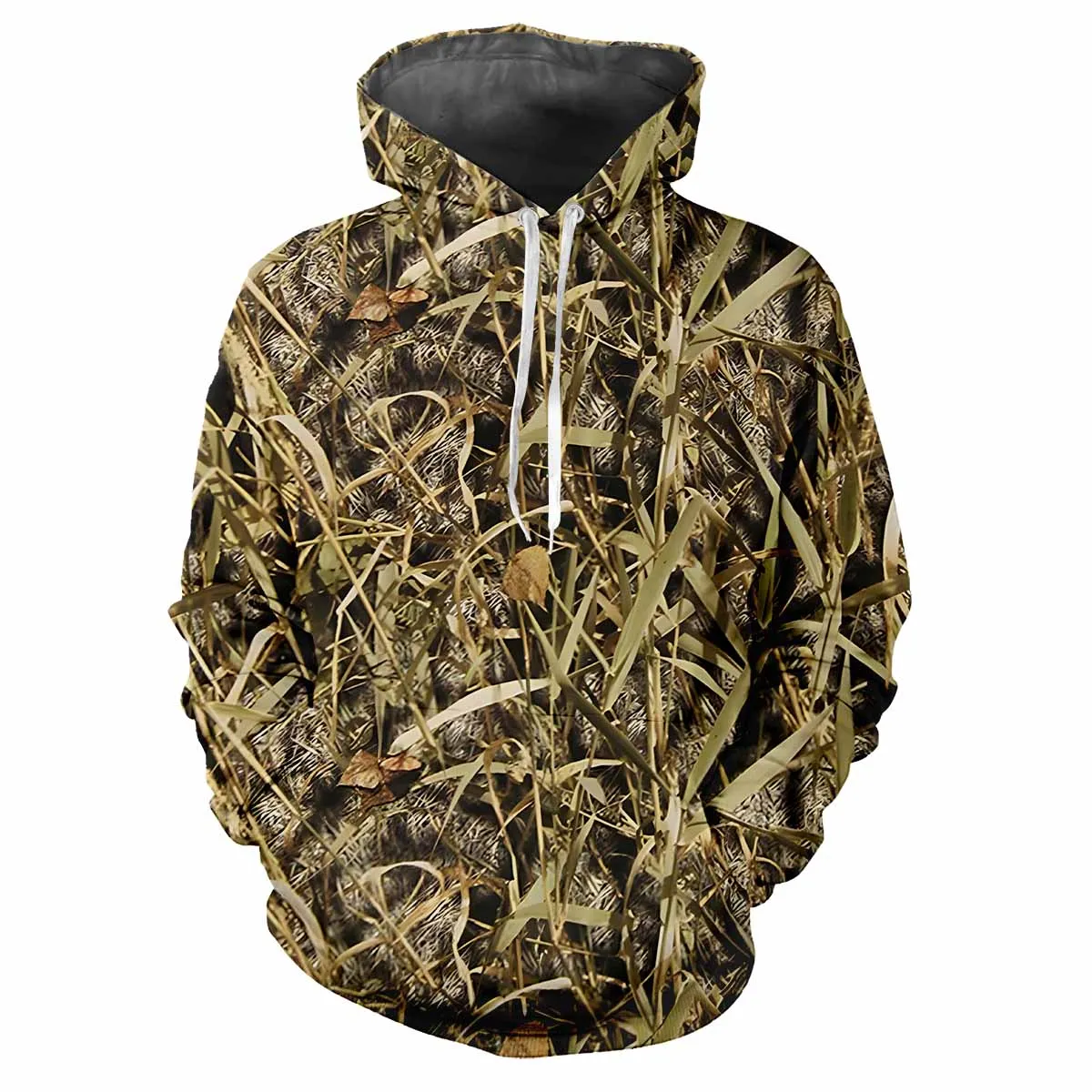 Sudadera con capucha de camuflaje para hombre, ropa informal, cómoda, suelta, tendencia callejera, animales de caza al aire libre, primavera y otoño