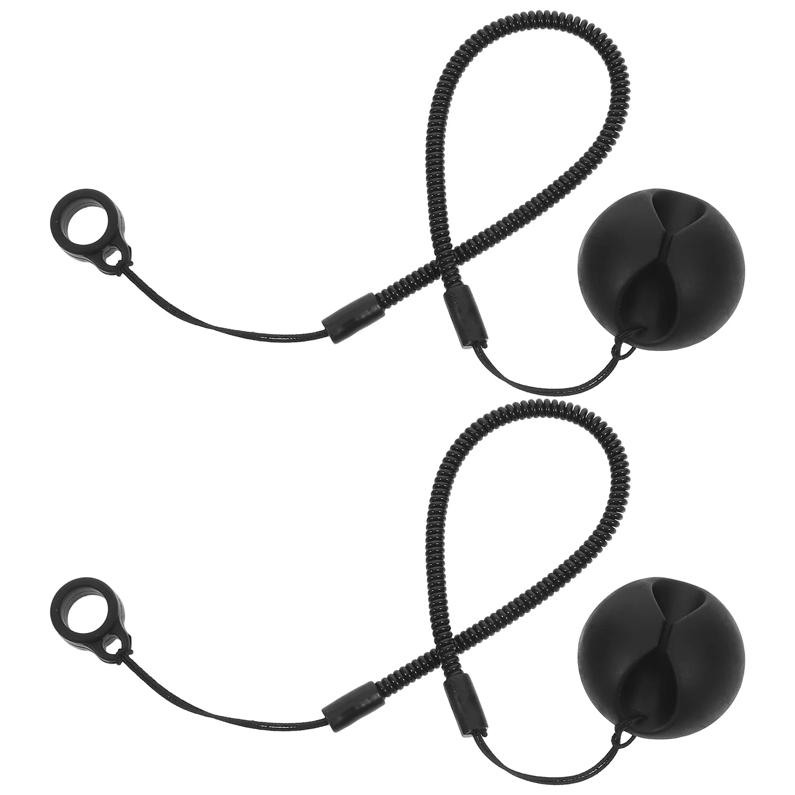 

2Pcs Retractable Pen Leash High Elasticity Rope Anti-Slip Ring for Touch Pens Tablets Clipboards Office School