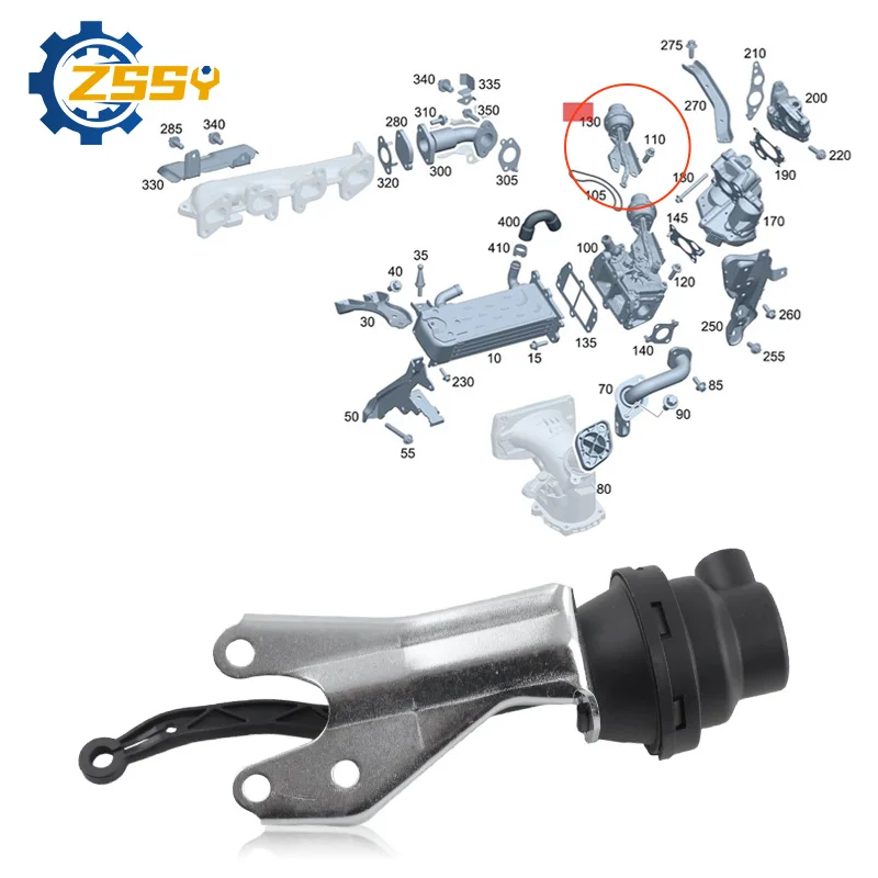 A6511410369,6511410369 Vacuum Box Exhaust Gas Coolers Bypass Valves Gas Coolers Replacement For Mercedes-Benz OM651 CDI