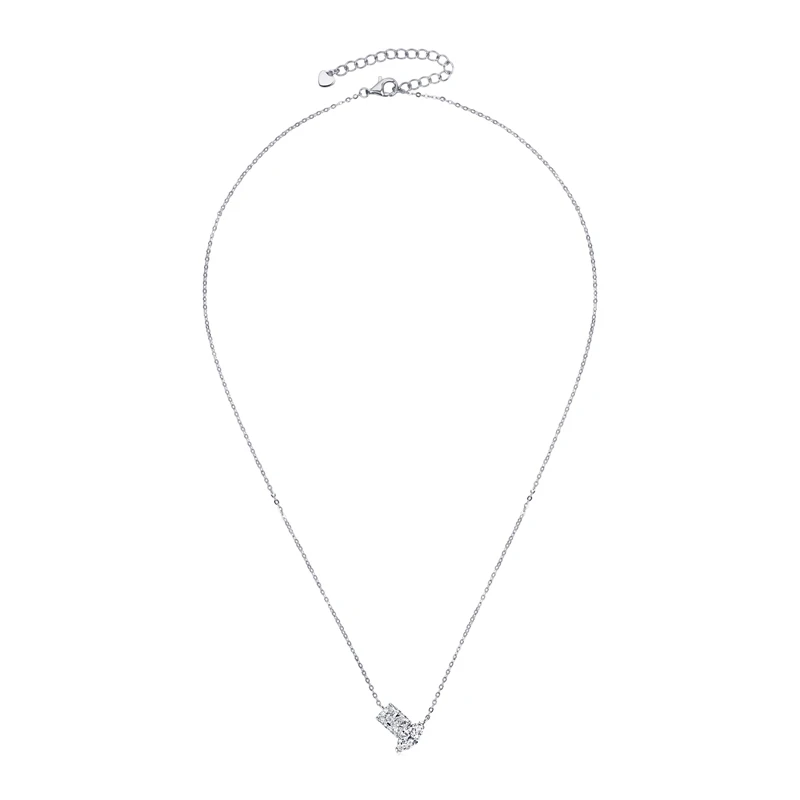 Real 3.0CTW. Oval Cut Moissanite Pendant Necklace Silver 925 Chain Choker for Women\'s Gift Birthday Certificate Jewelry 2024 New