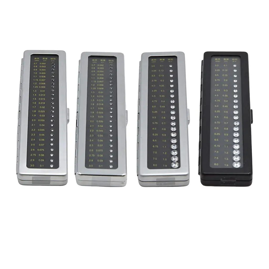 

Diamond Color Scale Master Stone Grading Set Iron Material Jewelry Evaluation Tool for Laboratory and Display