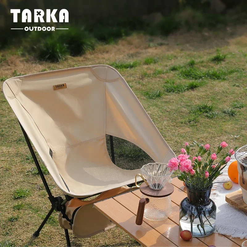 TARKA-sillas plegables ligeras de 2 piezas para acampar, silla de viaje para mochilero, pesca, jardín y balcón