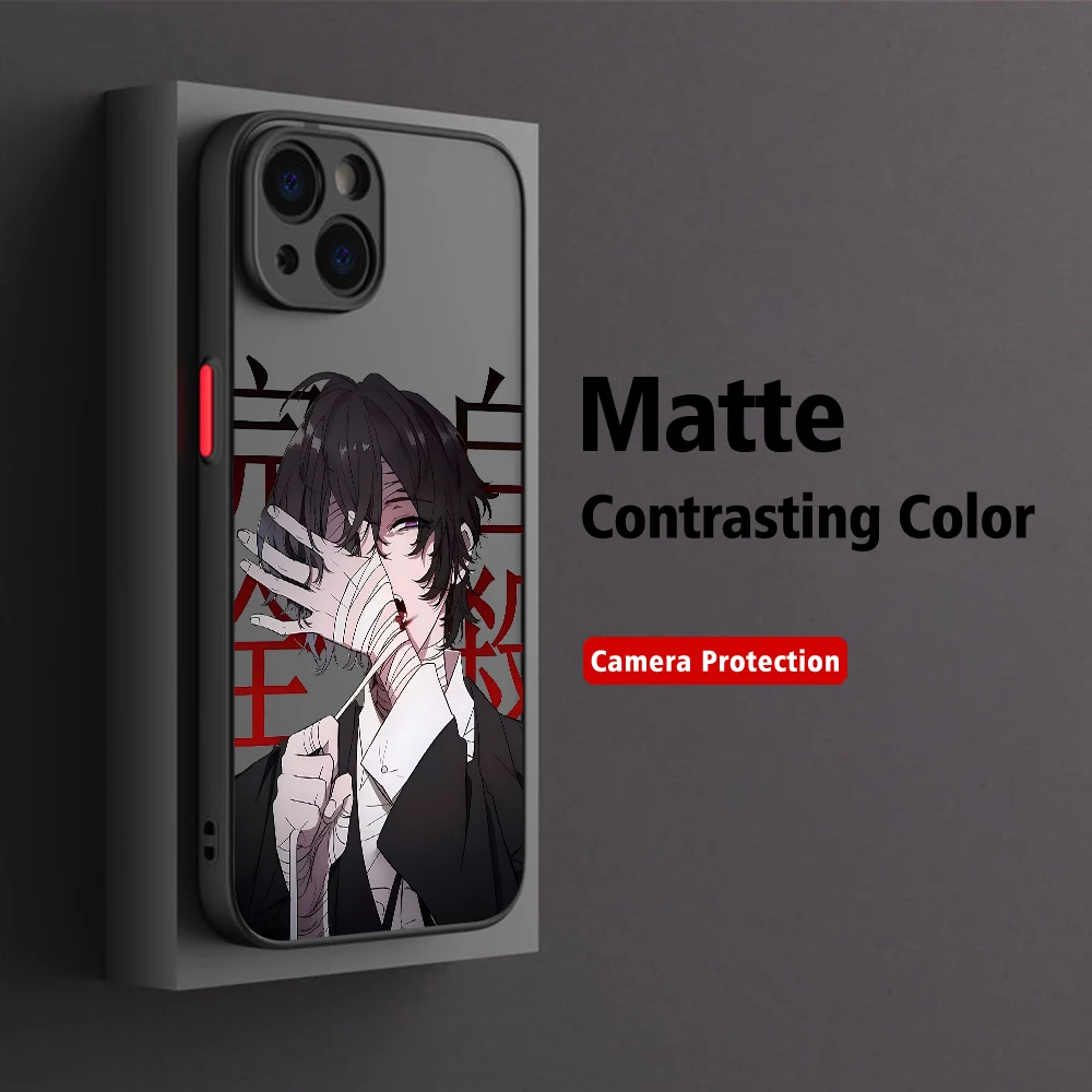 Bungo Stray Dogs Dazai Osamu custodia per telefono per iPhone 15 14 13 12 11 Pro Max mini X XR XS 7 8 6 Plus SE2 Cover antiurto