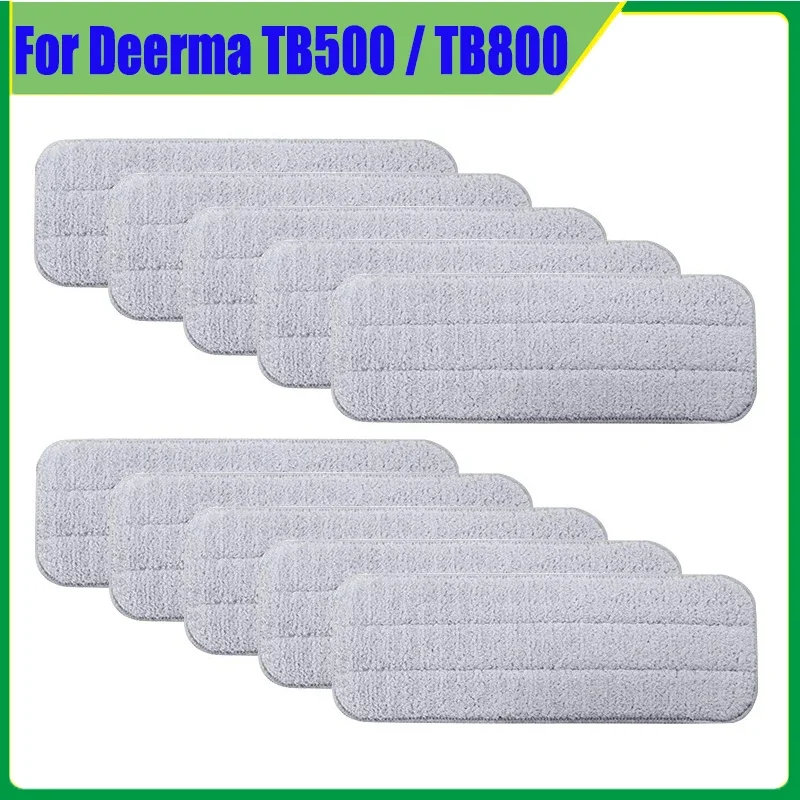 Mop Cloth Pads Mop Rag Kits Replacement Spare Parts for Deerma TB500 / TB800 360 Degree Rotating Handheld Sweeper Accessories