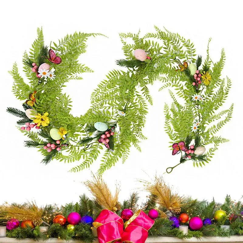 

Artificial Easter Egg Garland Front Door Egg Garland Artificial Garlands With Easter Egg Easter Hangable Garland For Window Wall