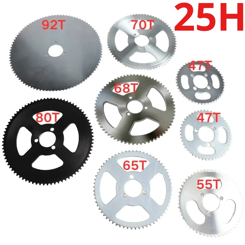 Pinhão Traseiro 25H 47T 55T 65T 68T 70T 80T 92T Dente 29MM para Mini Moto 47CC 49CC, ATV, Buggy de Praia, Moto de Terra e Mini Moto de Terra