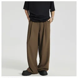 Thin Drape Ice Silk Casual Trousers Men's Light and Breathable Simple Versatile Premium Feeling Western Trousers