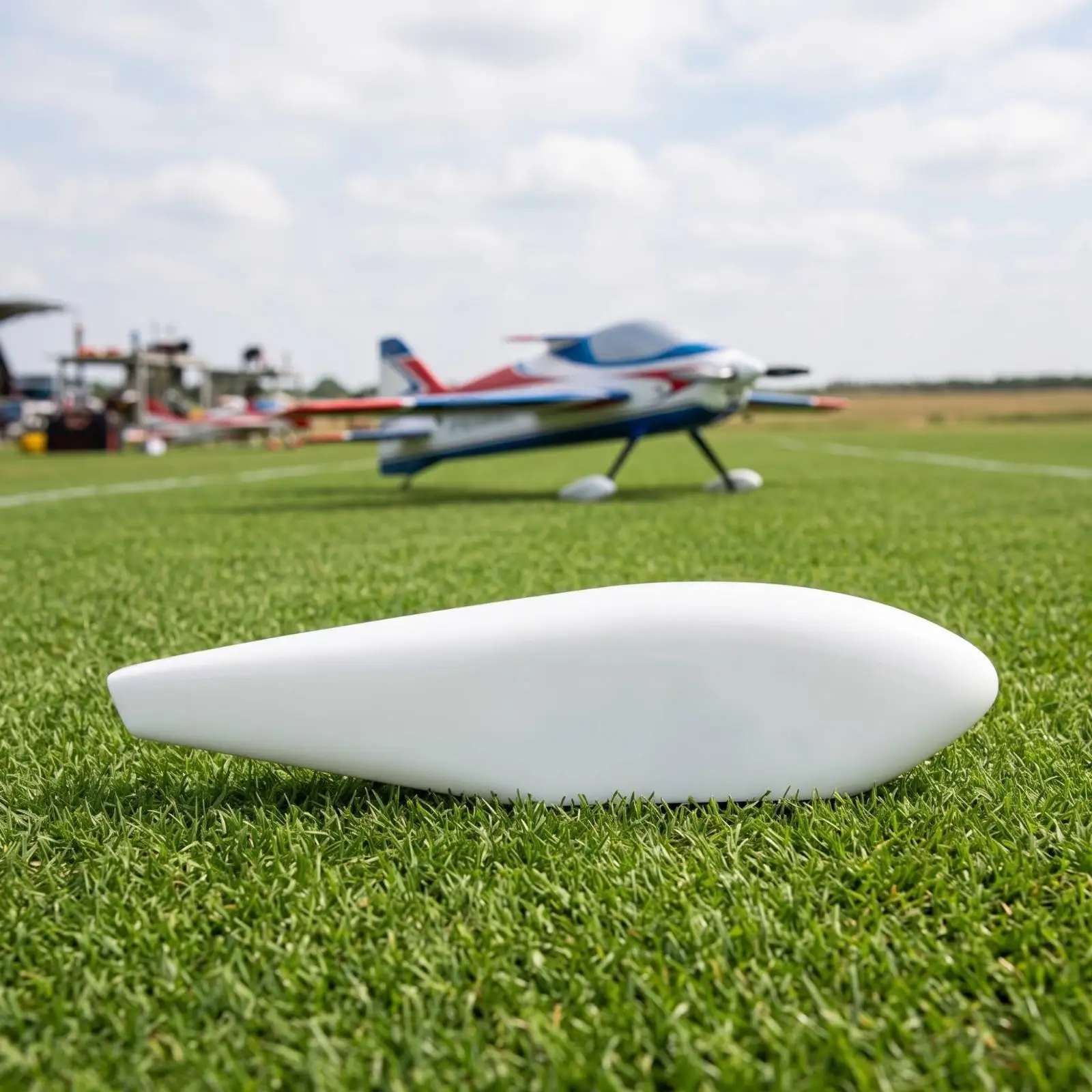 RC Airplane Parts White Wheel Pants Assembly for Model Plane Chassis Aerodynamic Fairing Cover