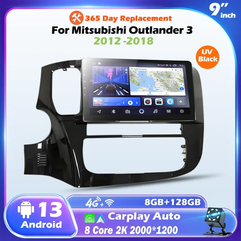 

Android Carplay Auto Car Radio Multimedia Player For Mitsubishi Outlander 3 LHD Year 2012-2018 Autoradio Stereo 2din Head Unit