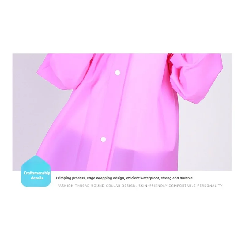 Kinder-Regenmantel im Großhandel, auf Lager, nicht wegwerfbar, winddichter und wasserdichter, verdickter EVA-Regenmantel