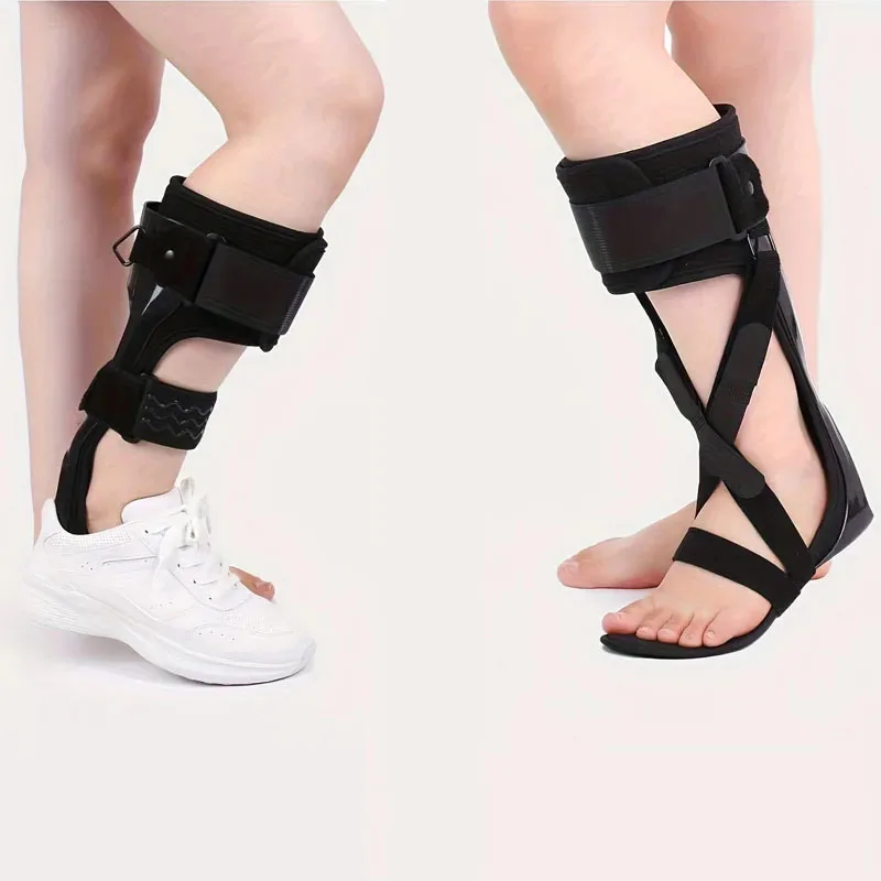 Adjustable AFO Foot Drop Support Brace-Medical Ankle Foot Orthosis-for Men & Women Stroke, MS, Hemiplegia Foot Drop