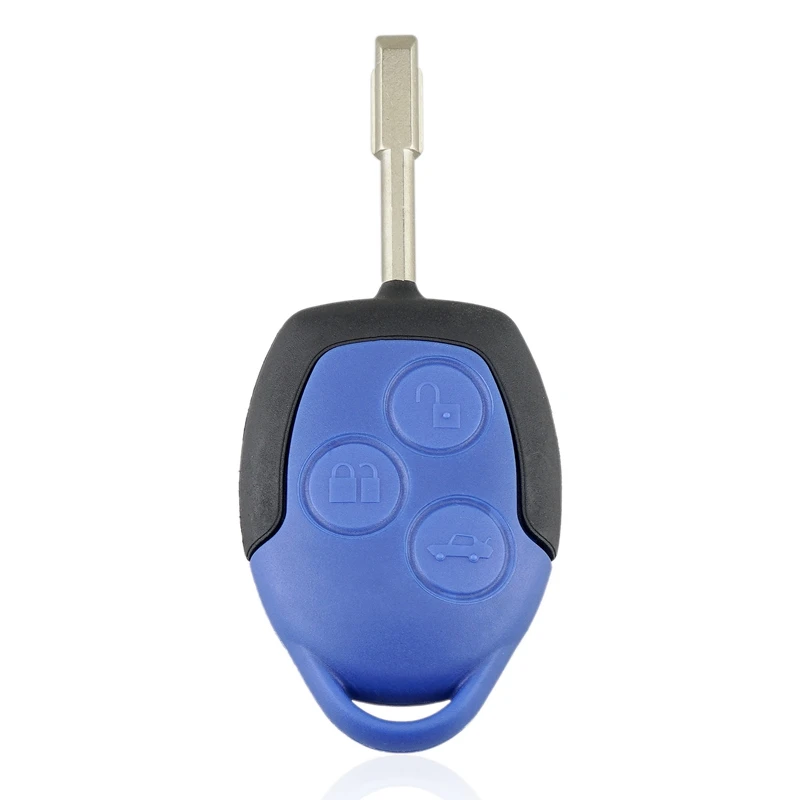 New 433Mhz 3 Button Blue Remote Key FOB Fit For FORD TRANSIT MK7 2006-2014 4D63 80 Bit Chip