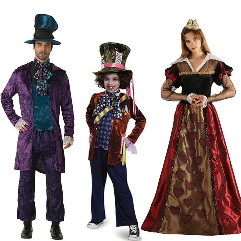 Snailify alice in wonderland costume Boys Mad Hatter Costume Family Halloween Cosplay Alice Through The Looking Glass Cosplay