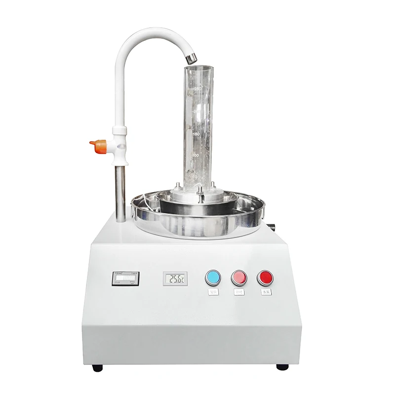 

Testing machine for vertical permeability of synthetic geotextiles