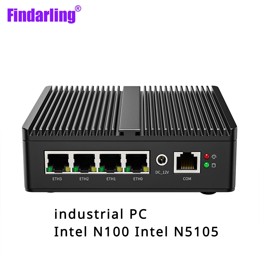 Mini PC senza ventola Intel N100 Celeron N5105 Soft Router 4xintel i226V 2.5G LAN DDR5 NVME SSD pfSense Firewall Appliance ESXI AES-NI