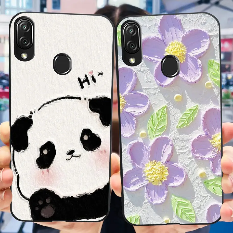 Для ZTE Blade V10 Vita Cute Panda Cartoon чехол для Zte Blade V10 2019 Blade V10vita мягкие ТПУ черные силиконовые чехлы для телефонов