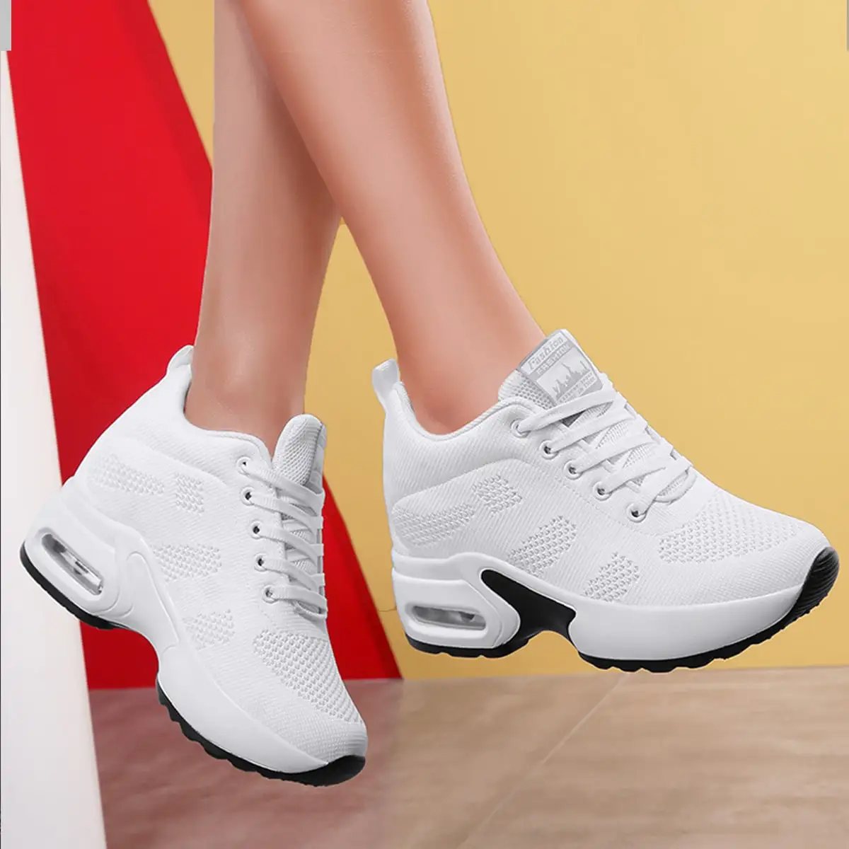 Zapatillas deportivas con amortiguación de aire para mujer, zapatos antideslizantes transpirables para correr al aire libre, zapatos de viaje,