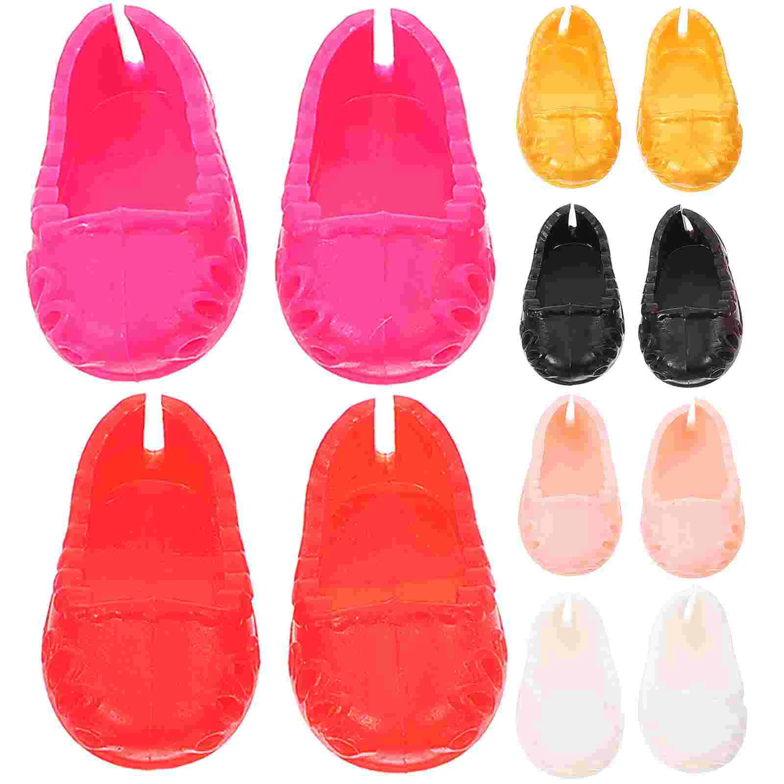 

6 Pairs Baby Shoes Mini Toys Decorations House Supplies Plastic Scene Adornments Small Props