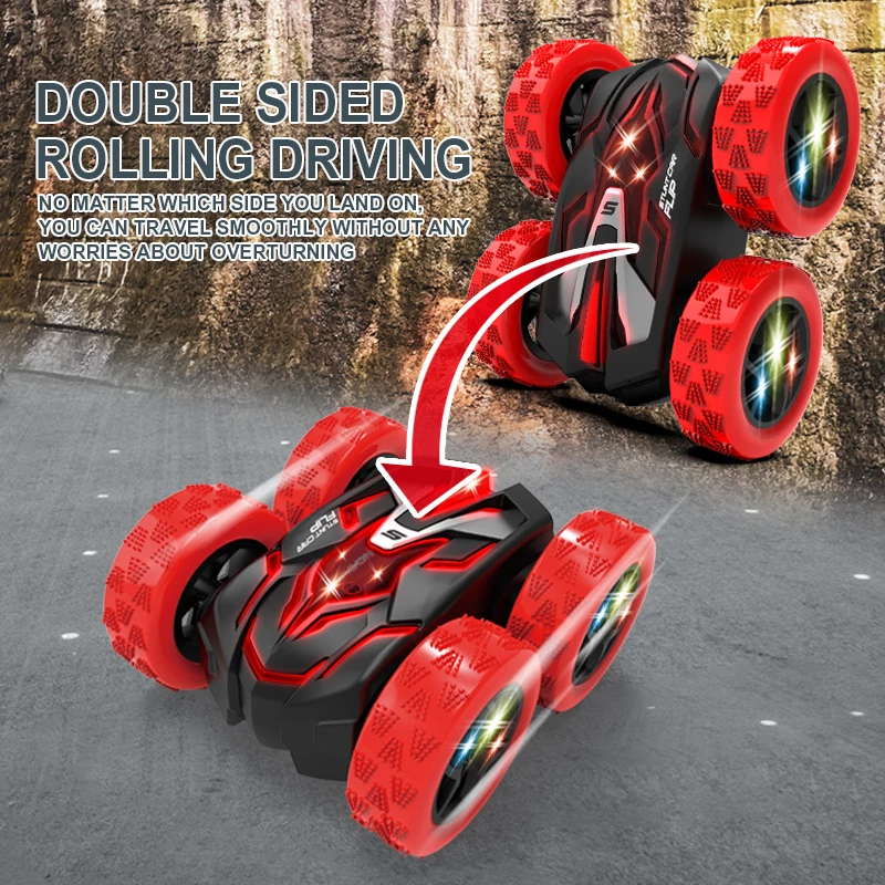 

Newest Rc car 2.4G Amphibious Stunt Rc Standing Double-Sided Stunt Car Rolling Driving Children's Electric Toy Boys