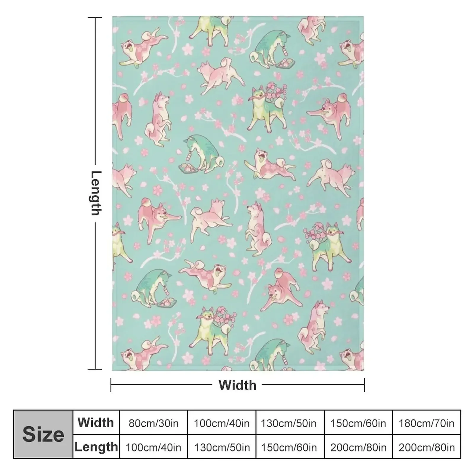 Shibakura & Matchinu in mint Throw Blanket Luxury Brand bed plaid Decorative Throw Quilt Blankets