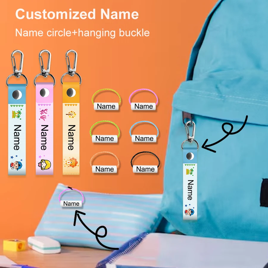 

Набор Именных Бирок для Детей: Персонализированный Брелок на Рюкзак + Водостойкая Этикетка на Обувь. Противоугонные Метки для Детского Сада, Школы, Спортивной Формы и Канцелярии