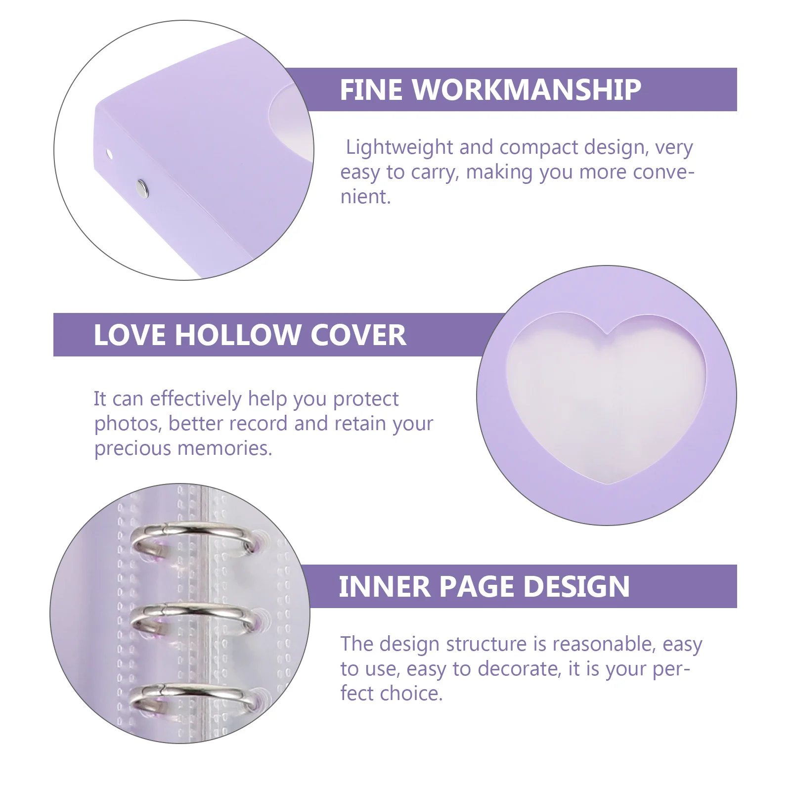 Photo Storage Book Compact Picture Album for Memories and Souvenirs Lightweight Tickets Storage Book with Elegant