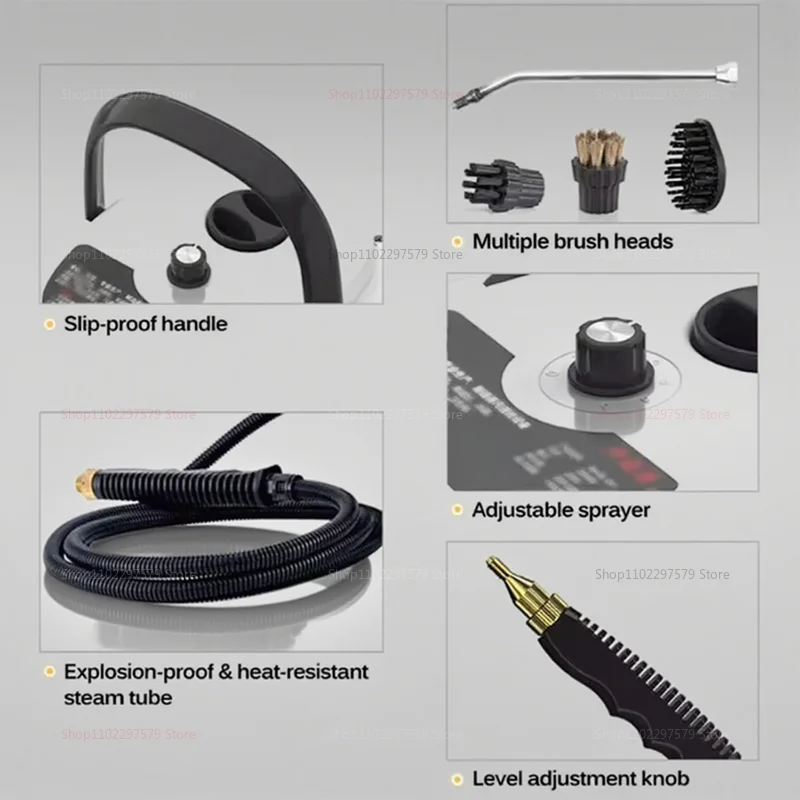 Portable High Pressure Steam Cleaner for Household Kitchen Bathroom Air Conditioner Deep Cleaning High Temperature Steam Machine