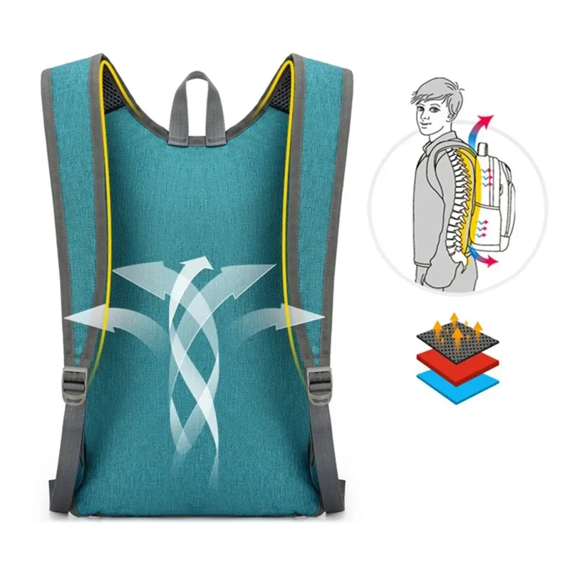 Lightweight Foldable Outdoor Sports Bag Large Capacity Waterproof Hiking Backpack for Casual Outdoor Activities Daily Use Unisex