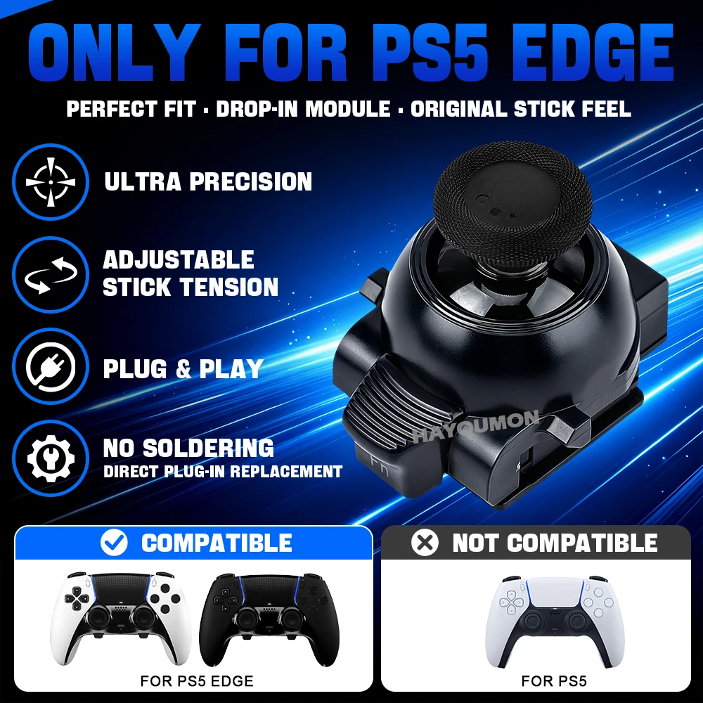 NEU: Für PS5 Edge Spannungsverstellbares Stick-Modul für PS5 Edge Controller, JoyStick-Modul mit eingebautem TMR-Joystick und einstellbarer Dämpfung – Detail 15