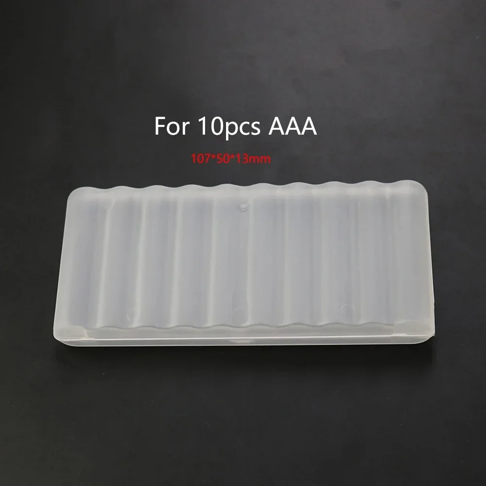 4/6/8/10 Grid AA AAA Plastic Battery Holder Case Organizer Container Batteries Storage Box Holder Hard Case Cover Battery Holder image 4
