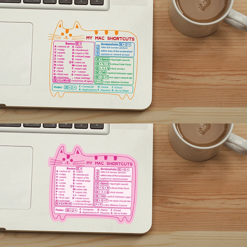 1PC For Windows Computer Keyboard Shortcut Sticker Adhesive Sticker for Laptop Desktop