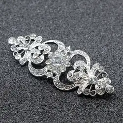 2Pcs Large Luxury Brooch Vintage Alloy Brooches Flower Crystal Brooch Pin Women Jewelry Girls Brooch for Clothing