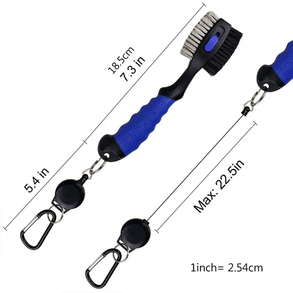 أداة تنظيف السلع الرياضية من الجوانب، فرشاة نادي الجولف، فرشاة تنظيف أخدود الجولف، أداة تنظيف الأخدود القابلة للسحب